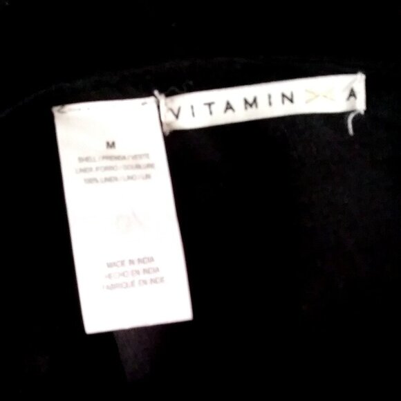 VITAMIN A Women's Marina Linen Wide-Leg Black Coverup Jumpsuit Size M - Picture 10 of 10